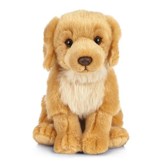 Living Nature 9" Plush Dog Golden Retriever Stuffed Animal Nursery Shower Gift - Picture 3 of 11